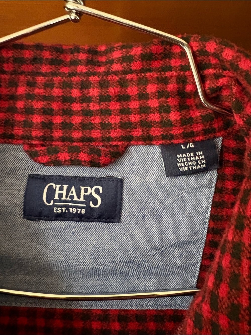Chaps Ralph Lauren Buffalo Check Button Down L - Picture 4 of 7